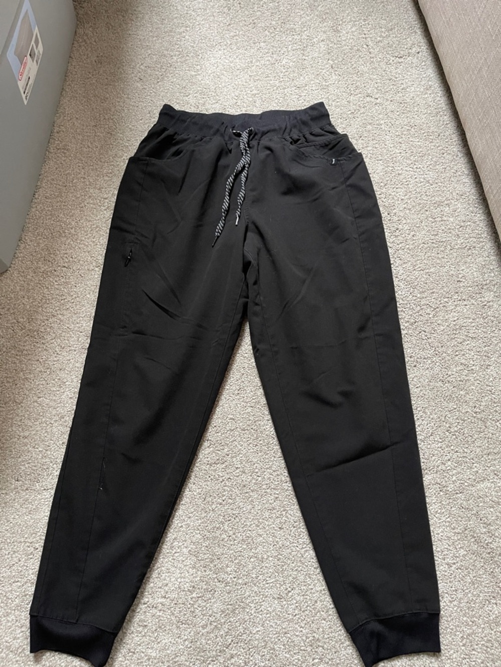 Jaanuu Men's Black Drawstring Joggers